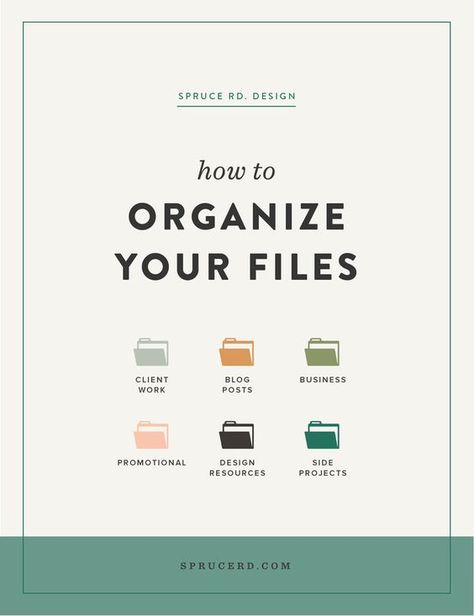 How to organize your files | Spruce Rd. | Clean up your computer clutter, and create an organized system for your files. Everything from how to organize your blog posts, client work and marketing files. Business Folder, Digital Clutter, Computer File, Folder Organization, Digital Organization, Electronic Organization, Website Tips, File Organization, Business Systems