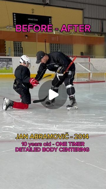 Nicholas Lang on Instagram: "Detailed body centering🏒 ONE TIMER SHOT from 10 years old Jan Abramovič! This kid got a shot! 
#icehockey #skills #hockey #shootout #penaltyshot #practice #game  #worldcup #skillpractice #edge #stickhandling #nhl #trickshots #fakeshot #shot #move #nonamehockey #sticks #nhl #nicholaslang" House Of Pain, Youth Hockey, Jump Around, Trick Shots, Old Ones, Ice Hockey, Nhl, World Cup, Year Old