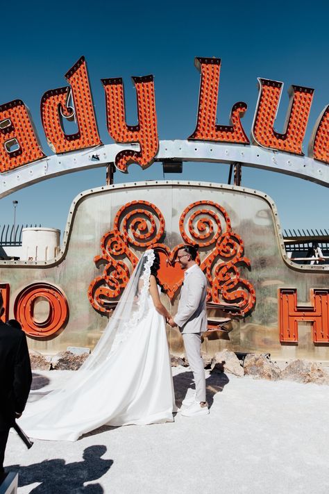 Our Las Vegas Dream Wedding | The Neon Museum — Lauren Yowell Serial Entrepreneur - Creator Retro Vegas Wedding, The Neon Museum, Neon Museum, Las Vegas Elopement, Serial Entrepreneur, Vegas Baby, Forever Grateful, Vegas Wedding, Neon Art