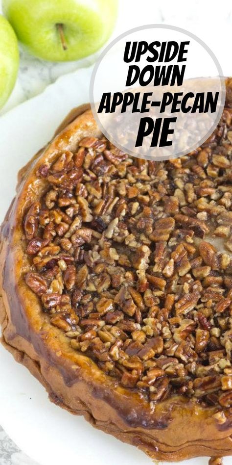 Apple Pecan Pie Recipe, Apple Pecan Pie, Pecan Pie Recipe, Apple Pie Recipes, Pie Cake, Thanksgiving Desserts, Pie Dessert, Tart Recipes, Pecan Pie