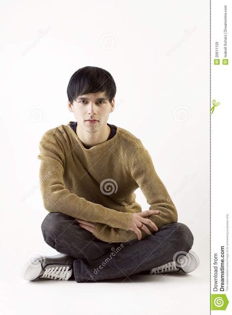 Man Sitting Cross-Legged Man Sitting Criss Cross, Guy Sitting Cross Legged, Person Sitting Cross Legged Drawing, Criss Cross Sitting Reference, Person Pose, Leg Reference, Sitting Pose Reference, Zine Ideas, Life Drawing Pose