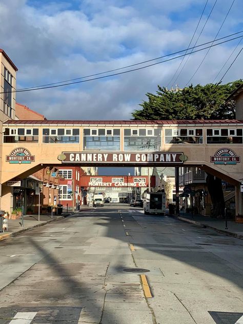 Historic Cannery Row, Monterey California Monterey Bay Aesthetic, Csu Monterey Bay, Monterey California Aesthetic, Monterey Aesthetic, Cannery Row Monterey, Postcard Project, California Monterey, Monterey Beach, Mid 30s