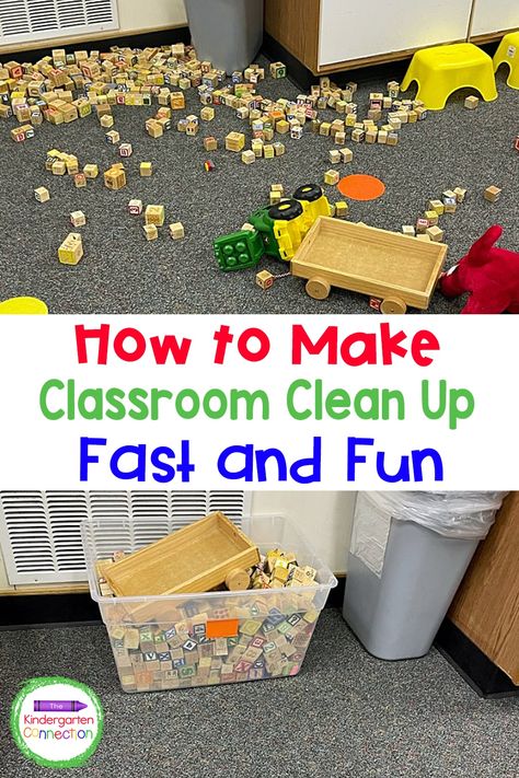 Kindergarten Teacher Classroom, Preschool Classroom Organization, Clean Up Song, Clean Classroom, Kindergarten Classroom Management, Starting A Daycare, Teaching Classroom Management, Classroom Planning, Early Years Classroom