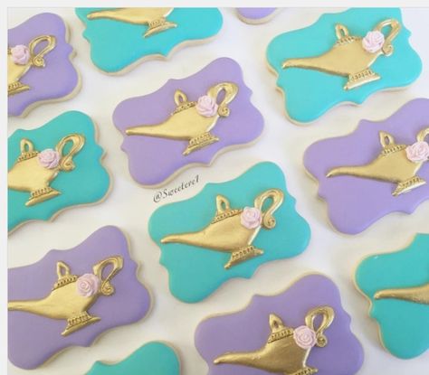 Aladdin Theme, Princess Jasmine Party, Aladdin Cake, Lilly Party, Christening Cookies, Aladdin Birthday Party, Princess Jasmine Birthday Party, Aladdin Party, Princess Jasmine Birthday