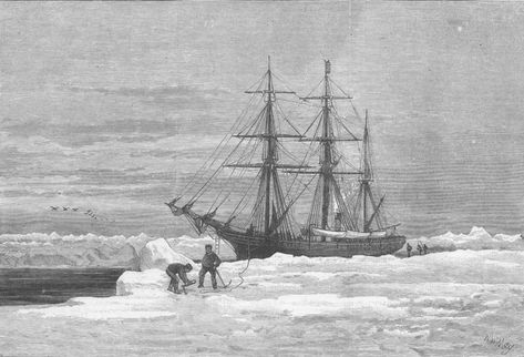 Arctic Explorer Aesthetic, Arctic Aesthetic Dark, Shipwreck Bathroom, Arctic Aesthetic, Frankenstein Aesthetic, Arctic Exploration, Polar Exploration, Century Boats, Franklin Expedition