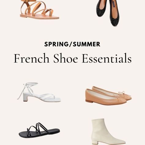 12 French Girl Sandals for Summer Parisian Sandals, French Shoes Style, French Sandals, Low Heel Leather Boots, Investment Shoes, French Capsule Wardrobe, French Shoes, Parisian Outfits, Parisian Summer