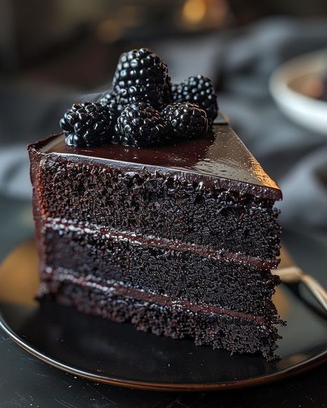 Avani Recipes Black Velvet Cake Recipe, Cake With Blackberries, Black Velvet Cake, Black Velvet Cakes, Oatmeal Balls, Cupcake Project, Desserts Faciles, Good Desserts, International Desserts