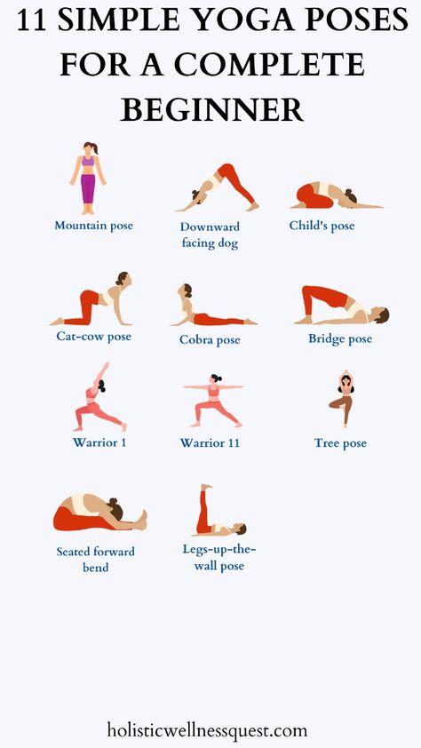 Looking for easy yoga poses that anyone can do? These 11 simple yoga poses for beginners will help you ease into yoga and feel more centered. Whether you’re after easy yoga workouts or easy yoga beginners’ tips, this post will guide you step by step, including a few morning and evening yoga flows. Want to balance your body and mind? Click through to explore all the poses! Evening Yoga Flow, Yoga Poses For Beginners Videos, 2025 Challenge, Simple Yoga Poses For Beginners, Gym Form, Best Yoga For Beginners, Poses For 2 People, Basic Yoga For Beginners, Yoga Poses For Women