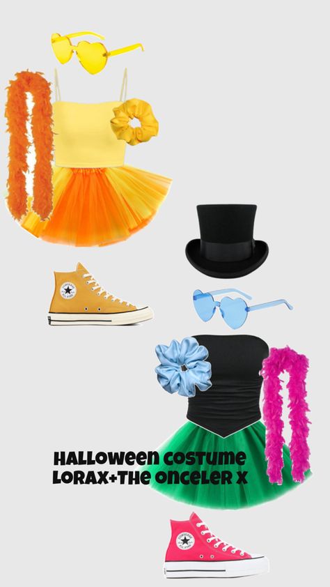 The Lorax+The onceler <3 Lorax The Onceler, The Onceler, Lorax Costume, Duo Halloween Costume Ideas, Valentine Card Box, Halloween Duos, Cute Group Halloween Costumes, Classy Halloween Costumes, Trio Halloween Costumes