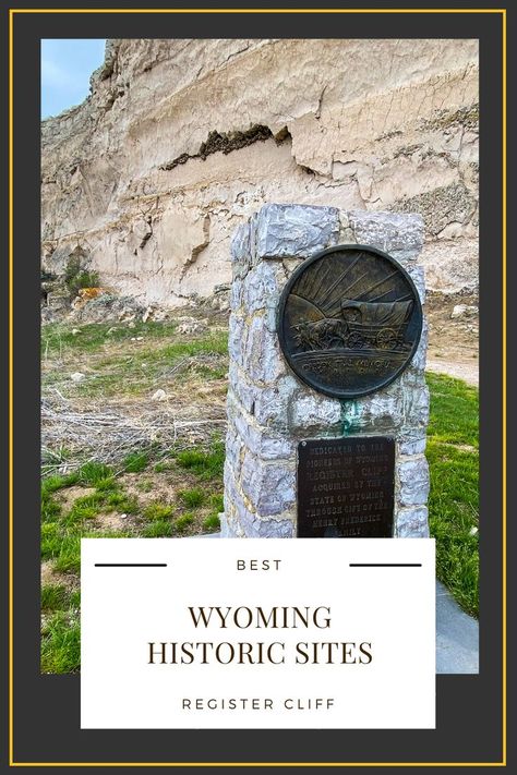 Visit Wyoming and explore the historical sites around the state. The Oregon trail cut through Wyoming and the pioneers journey is still evident in several places. Visit Register Cliff and Independence Rock to see the signatures of the people who settled the west. Visit Wyoming. Places to go and things to do in Wyoming. Wyoming Travel Road Trips, Riverton Wyoming, Things To Do In Wyoming, Wyoming Road Trip, Travel Wyoming, Wyoming Travel, The Oregon Trail, Adventure Life, Oregon Trail