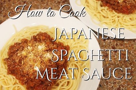 How to Cook Japanese Homemade Spaghetti Meat Sauce | It has grown on me! Japanese Brown Sauce Recipe, Homemade Meat Sauce Spaghetti, Spaghetti Meat Sauce With Jar Sauce, Japanese School Lunch, Japanese Napolitan Spaghetti, Homemade Spaghetti Meat Sauce, Japanese Steakhouse Noodles, Homemade Meat Sauce, Pasta With Meat Sauce