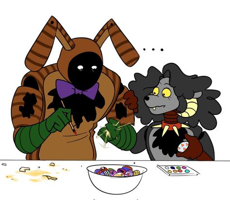 Sha The Sheep Walten Files Fanart, Walter Files Fanart, Pumpkin Rabbit X Witch Sheep, Pumpkin Rabbit Fanart, Pumpkin Rabbit, Mysterious House, Walter Files, Walton Files, Where Are The Children