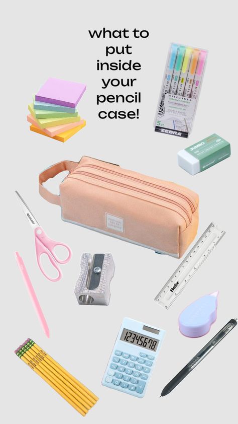 What to keep inside your pencil case!!🌷 #pencilcase #pencils #pen #school #cute #schoolsupplies Things To Keep In Pencil Case, What To Keep In My Pencil Case, What To Put In My Pencil Case, Whats Inside My Pencil Case, Preppy School Pencil Case, Pencil Box Organization, Pencil Case Checklist, Pencilcase School Organization, Pencil Pouch Essentials