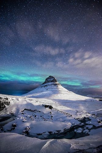 Kirkjufell, Iceland | This has been my dream location for fe… | Flickr Aurora Lights, Iceland Photography, Have Inspiration, Iceland Travel, The Night Sky, Places Around The World, Nature Pictures, Night Sky, Beautiful World