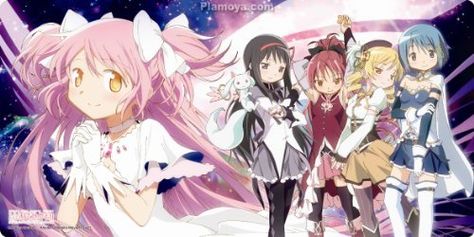 Holy Quintet, Homura And Madoka, Madoka Magica Art, Magica Madoka, Mahō Shōjo Madoka Magica, Akemi Homura, Madoka Kaname, Sayaka Miki, Homura Akemi