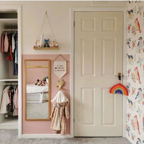 Cottage Core Toddler Room, Whimsical Bedroom Kids, Fairy Themed Room, Pink Toddler Room, Window Seat Ideas, Kids Rooms Inspo, Toddler Bedroom Girl, Big Girl Bedrooms, Toddler Girl Room