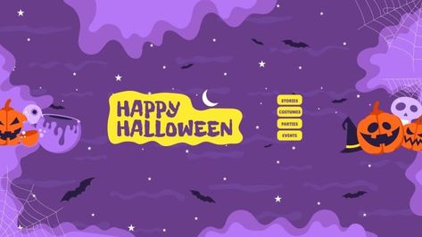 Hand-drawn Waves Happy Halloween YouTube Banner Halloween Youtube Banner, Youtube Halloween, Youtube Banner Template, Freckle Face, Youtube Banner, Youtube Banners, Banner Template, Free Graphic Design, Join Us