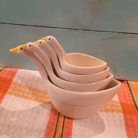 Kat Watson on Instagram: “It’s 1990, let’s all decorate with geese!  Direct from mom’s kitchen a set of resin geese measuring cups #measuring #measuringcups…” Measuring Cup, Measuring Cups, Bowl, Let It Be, Tableware, On Instagram, Instagram