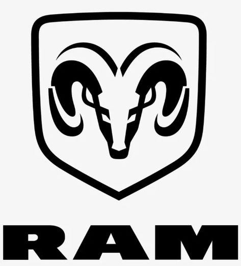 RAM Logo Dodge Ram Logo, Ram Logo, Dodge Logo, Ram Cars, Ram Svg, Rock Argentino, Truck Decals, Sticker Packs, Ram Trucks