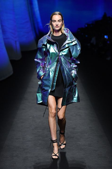 Holographic Dress, Holographic Fashion, Sportswear Design, Galaxy Fashion, Vogue Germany, Futuristic Fashion, Trend Report, Fashion Show Collection, Emilio Pucci