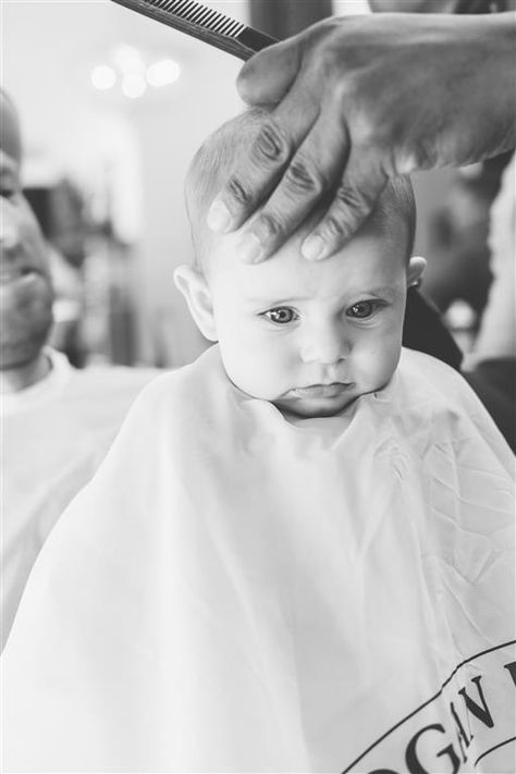 Start em' young. Lil' Gentleman at the Barber Shop. Logan Bros. Shaving Co. www.loganbros.com Barber Art, Barber Shop Haircuts, Kids Graphic Design, The Barber, Barber Shop, Shaving, Gentleman, Hair Cuts, Baby Face