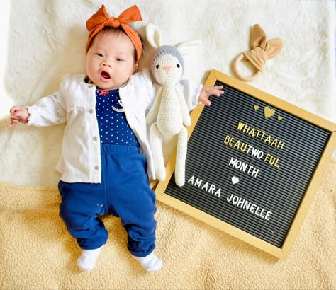 2 Months Old Baby Captions, 2nd Month Baby Photo Shoot Ideas, 2 Months Old Baby Photoshoot, 2 Month Baby Photoshoot, 2 Months Baby Photoshoot, Baby Month Pictures, Monthly Milestone Ideas, Monthly Photoshoot Ideas, Anniversary Quotes For Boyfriend