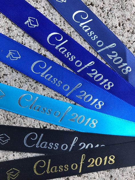 Class of 2018 Graduation Ribbon Graduation Ribbon, Class Of 2018, 2024 Graduation, Class Of 2020, Class Of 2024, Graduation Cap, Graduation Party, Satin Ribbon, The Fosters