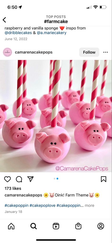 Pig Cake Pops, Pig Cupcakes, Pig Cake, Amazing Food Art, Cupcake Muffins, Cakepops, Amazing Food, Pigs, Cake Pops