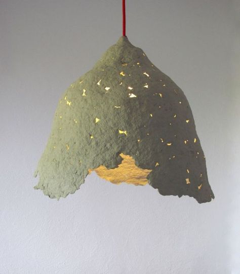 Paper Mache Projects and How To Make Them - Useful DIY Projects Paper Mache Lamp, Paper Mache Projects, Making Paper Mache, Plug In Pendant Light, Teen Girl Room Decor, Paper Mache Crafts, Papel Mache, Diy Recycle, Handmade Lighting