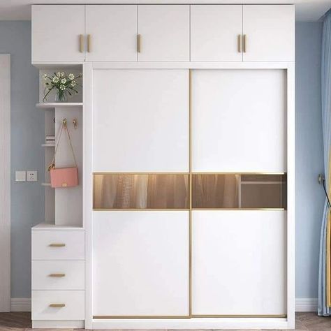 Wardrobe Designs . . . . @sethiglassplywood . . . . #cupboarddesign #cupboarddesigns #cupboarddesignforbedroom #explorepage #explore #sethiglassplywood #cupboarddesignsforbedroom #cupboard #wardrobe #wardrobedesigns #slidingwardrobes #wardrobedesign #bedroom #bedroominteriordesign #bedroominteriors #interiordesign #interiors #interior #bedroomdecor #viralpost❤️❤️❤️❤️❤️😍😍😍😎💯💯💯💯 White Sliding Wardrobe Design, White Wadroob Design Bedroom, White Wordroab Design, Creative Wardrobe Ideas, White Cupboard Design, White And Wood Wardrobe, White And Gold Wardrobe, White Gold Wardrobe, White Cupboards Bedroom