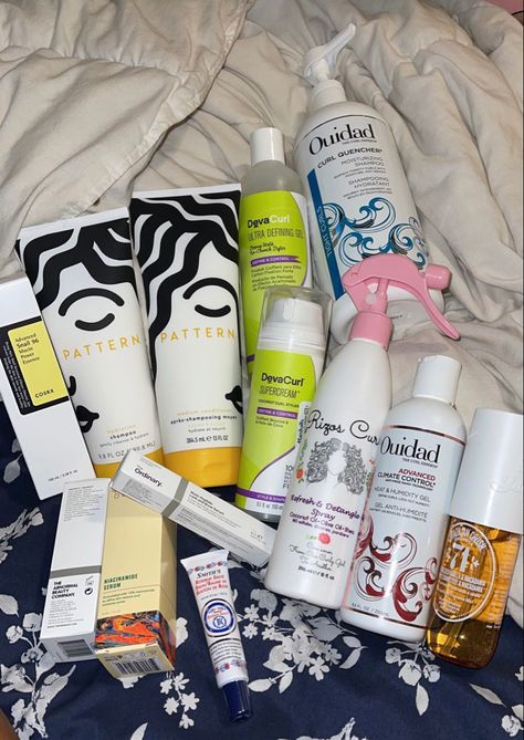 #haul #summer #beautyproducts #hairproducts #smellhacks #curlyhaircare #curlygirlmethod #aesthetic #tiktok #ouidad #bumbumcream Curl Products Aesthetic, Hairproducts Aesthetic, Self Care Haul, Ouidad Products, Curly Routine, Healthy Curly Hair, Curl Products, Products Aesthetic, Curly Hair Care Routine