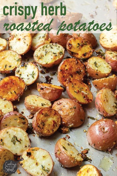 Roasted Red And Yellow Potatoes, Yellow Potatoes Recipes Grill, Yellow Gold Potatoes Recipes, Mini Yellow Potatoes Recipes, Roasted Mini Red Potatoes, Potato Receipts, Mini Gold Potatoes, Crab Cake Sides, Roasted Yellow Potatoes