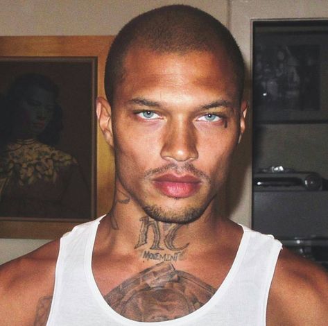 Male Lips, Male Nose, Jeremy Meeks, Celebrity Mugshots, Light Skin Men, Dark Skin Men, Man About Town, Cute Black Guys, Black Boys