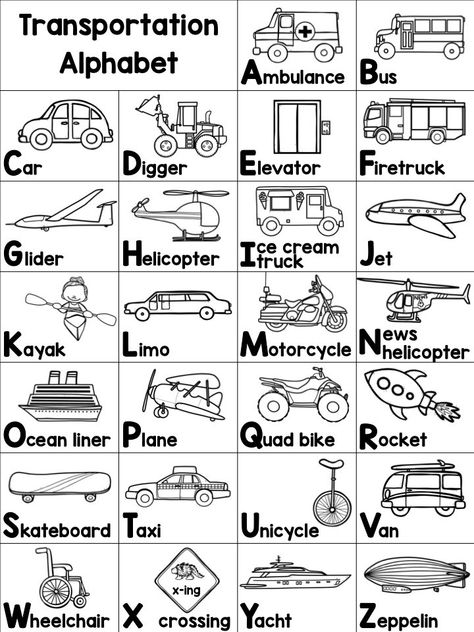 Air Transportation Activities, Transportation Alphabet, Trains Preschool, Transportation Preschool Activities, Transportation Theme Preschool, Lesson Plan Activities, Transportation Worksheet, Preschool Transportation, Transportation Unit