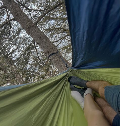 Soft launch, hammock, outdoors, granola, couple Outdoors Couple Aesthetic, Hammock In Forest, Hammock Cuddling, Granola Boyfriend, Hammock Couple, Granola Couple Aesthetic, Granola Couple, Hammock Aesthetic, Outdoors Couple