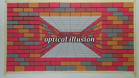 Cat Tembok, 3d Wall Painting, Illusion 3d, Painting Videos, Optical Illusion, 3d Wall, Optical Illusions, Wall Painting, Illustration Design