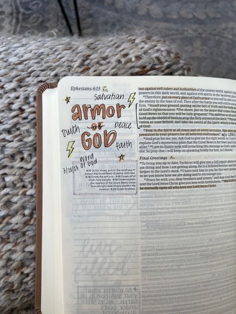 Ephesians Bible Journaling, Belt Of Truth, Esv Bible, Scripture Journal, Journal Bible, Journal Notes, Bible Journal Notes, Ephesians 6, Inspire Bible Journaling