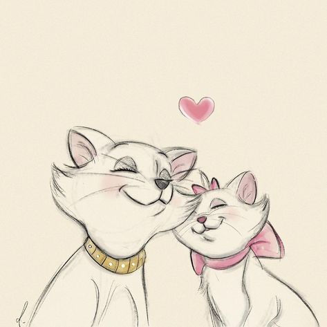 #sketch 💕 🐱🐱 #رسم Sketch, Disney, On Instagram, Instagram