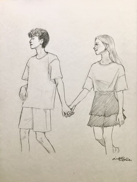 Boy And Girl Sketch, Boy And Girl Drawing, Cute Couple Sketches, Ideas Sketch, Tender Moments, Couple Drawing, Couple Sketch, Pencil Sketch Images, Easy Love Drawings