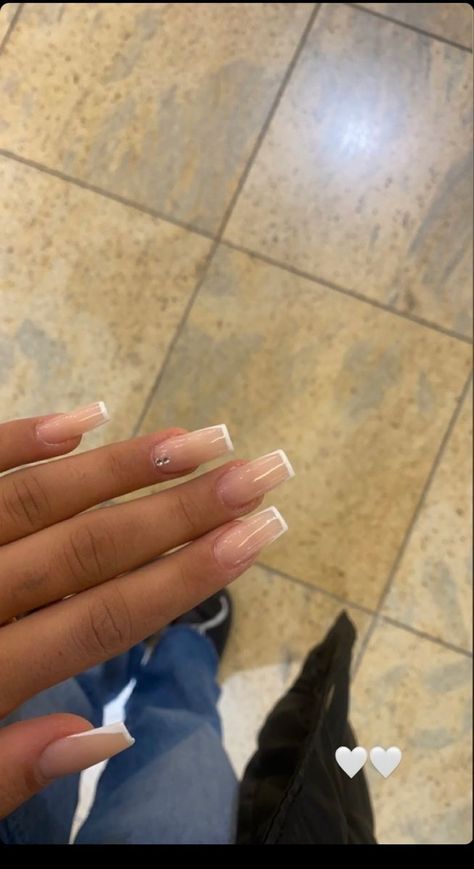 Two Short Nails Rest Long Acrylic, Baddies Nails Short, Nail Inspo Basic, Fake Nails Acrylics, Gel Nails Easter, Classy Graduation Nails, May Nail Colors, Boyfriend Initial Nails, Nails For Graduation