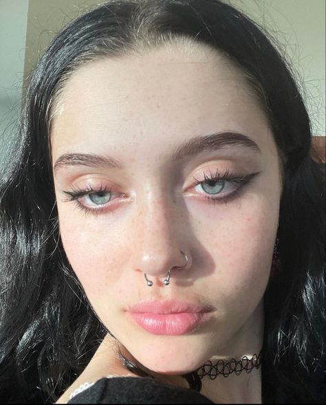 Inna Nord, Septum Nostril, Septum Nose Piercing, Nostril Ring, Septum Nose Rings, Face Piercings, Cute Piercings, Piercing Studio, Septum Jewelry