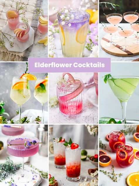 Best Elderflower Cocktails Elderflower Sangria, Elderflower Margarita, Elderflower Drink, Elderflower Recipes, Elderflower Champagne, Elderflower Tea, Courtney Whitmore, Elderflower Cocktail, Christmas Drinks Alcohol Recipes