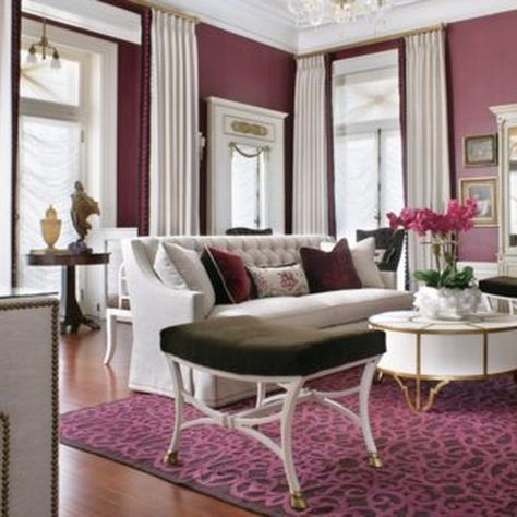 Juneberry SW 6573 - Red Paint Color - Sherwin-Williams Burgundy Paint Colors, Burgundy Living Room, Purple Paint Colors, Burgundy Paint, Red Paint Colors, Dining Room Colors, Paint Color Palettes, Sherwin Williams Paint Colors, Home Addition