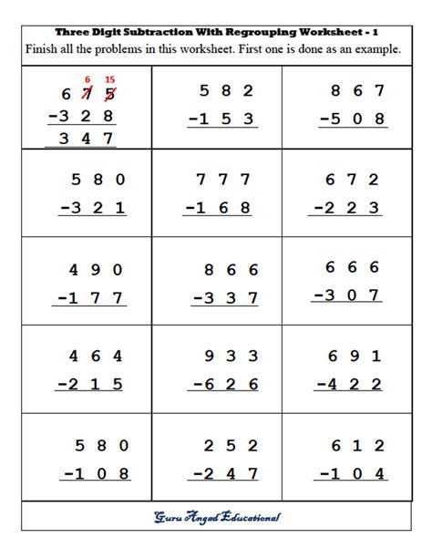 2 Digit Borrow Subtraction – Regrouping – 4 Worksheets Subtraction Borrowing, Subtraction With Borrowing, Subtraction With Regrouping Worksheets, Rounding Worksheets, Worksheets 3rd Grade, Math Subtraction Worksheets, Third Grade Worksheets, Third Grade Math Worksheets, Regrouping Subtraction