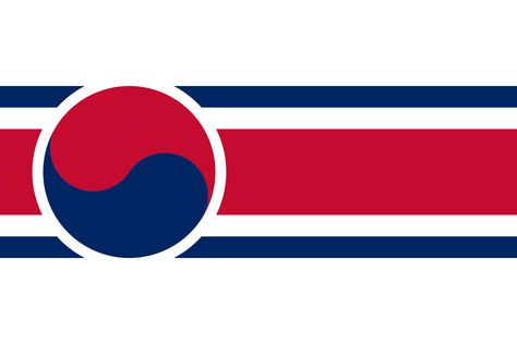 Unified Korea Flag from Reddit's Vexillology Alternate Countries, Alternate Flags, United Nations Flag, Earth Flag, Place In Society, Ethiopia Flag, Korea Flag, Historical Flags, Unique Flags