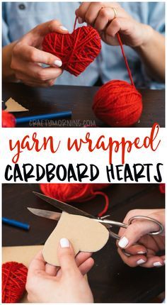 Cardboard Hearts, Saint Valentin Diy, Valentines Bricolage, Diy Valentine's Day Decorations, Valentine's Day Crafts For Kids, Diy Valentines Decorations, Valentine Crafts For Kids, Card Board, Diy Valentines Crafts