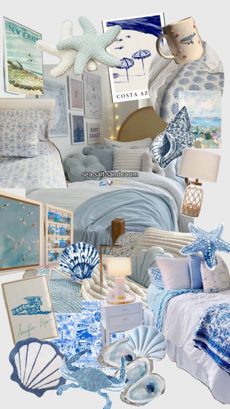 Beachy Dorm, Surf Room Decor, Coastal Room Decor, Ocean Room Decor, Summer Room Decor, Beachy Room Decor, Dream Dorm Room, Ocean Themed Bedroom, Beach Room Decor