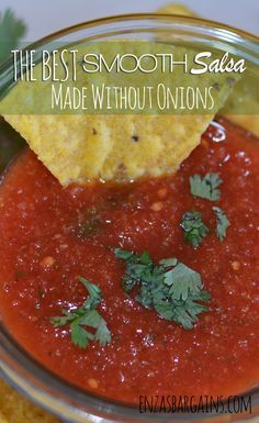 Smooth Salsa Without Onions Recipe Best Salsa, Fodmap Diet Recipes, Easy Salsa, Best Instant Pot Recipe, Low Fodmap Recipes, Low Fodmap Diet, Homemade Salsa, Onion Recipes, Fodmap Recipes