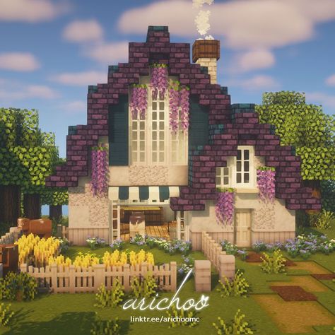 Minecraft Barn, Minecraft Cottagecore, Cottagecore Minecraft, Minecraft Cottage, Cute Minecraft Houses, Cottagecore Cottage, Minecraft Plans, Minecraft Inspo, Cottage Core Aesthetic