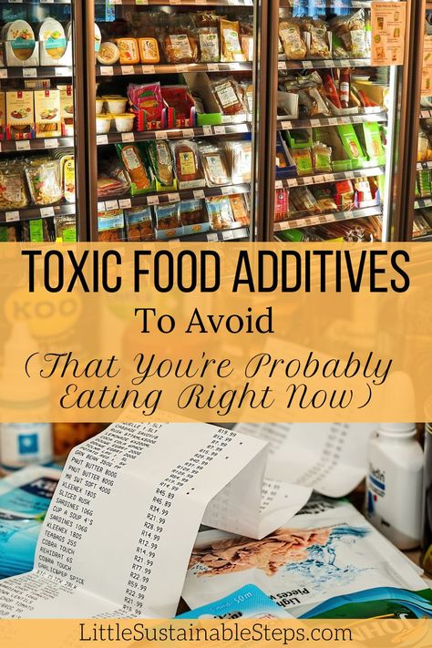 A list of the most poisonous chemicals and food additives that are added to foods that most people have in their diets. So important for maximizing our health! Chemical Free Food, Canned Fruits, Eating Right, Plastic Free Living, Toxic Foods, Food Additives, Natural Cleaners, Fresh Fruits And Vegetables, Family Health